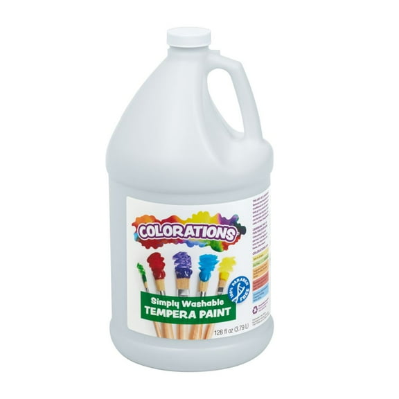 Colorations Simply Washable Tempera Paint Gallon- White