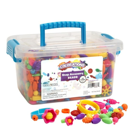 Colorations Snap Accessory Beads - Set of 1000