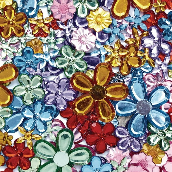 Colorations Sparkling Flower Jewels - 300 Pieces