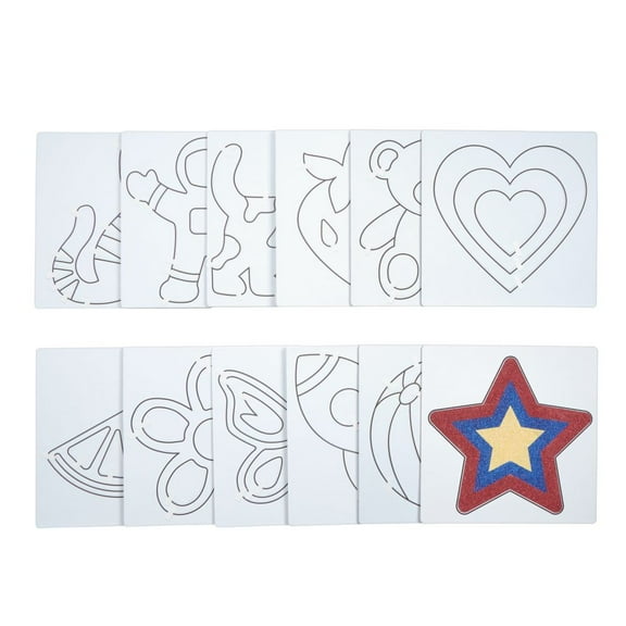 Colorations Stick-N-Create Art Boards - 12 Designs
