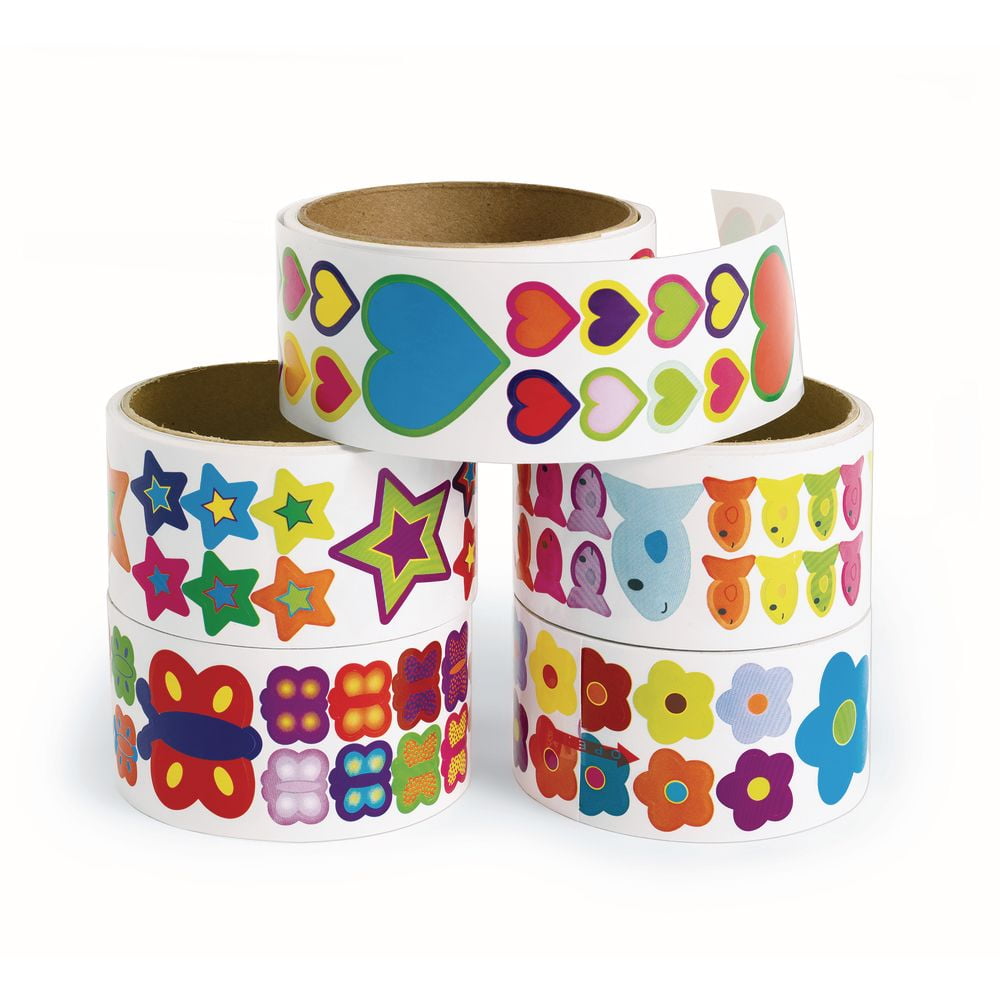 Walmart Sticker Color Colorations Sticker Rolls - Set of 5 - Walmart.com