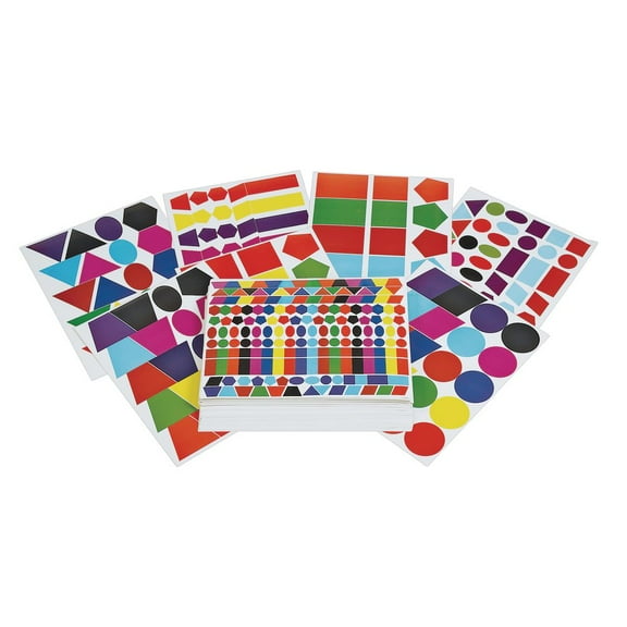 Colorations Super Value Sticker Shapes Pack - 100 Sheets