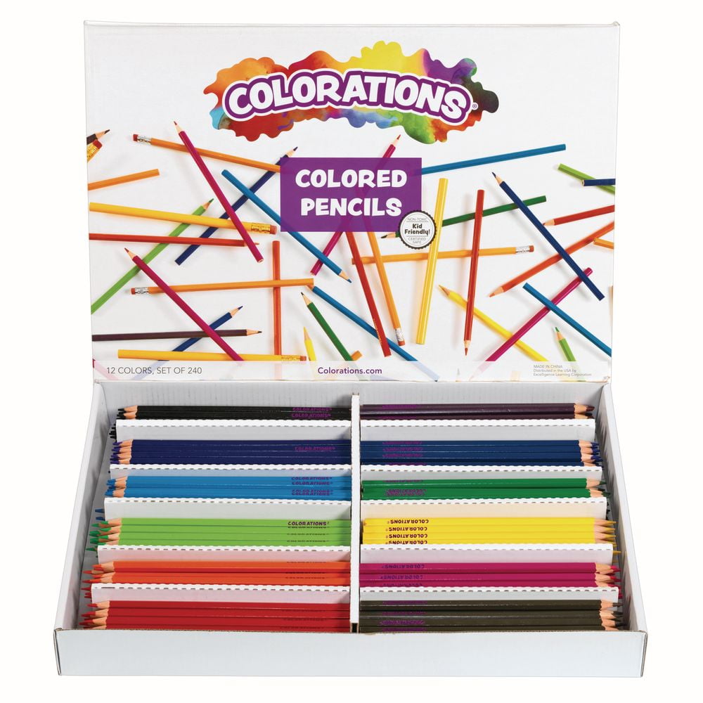 Colorations Regular Size Colored Pencils Value Pack - Set of 240