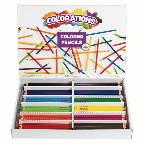 Colorations Regular Size Colored Pencils Value Pack - Set of 240