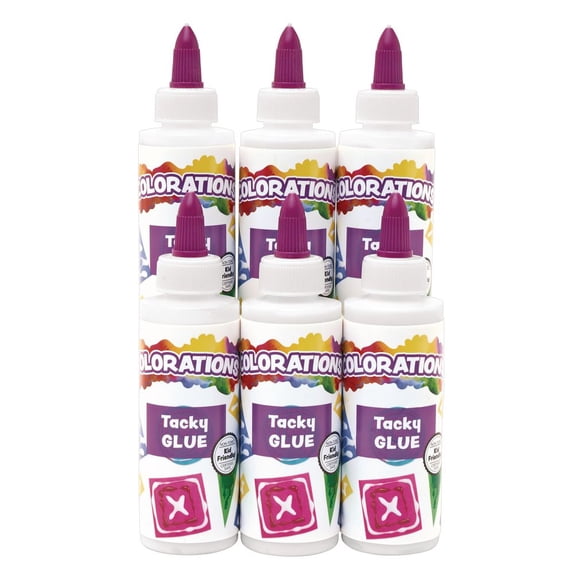 Colorations Tacky Glue, 4 oz. - Set of 6