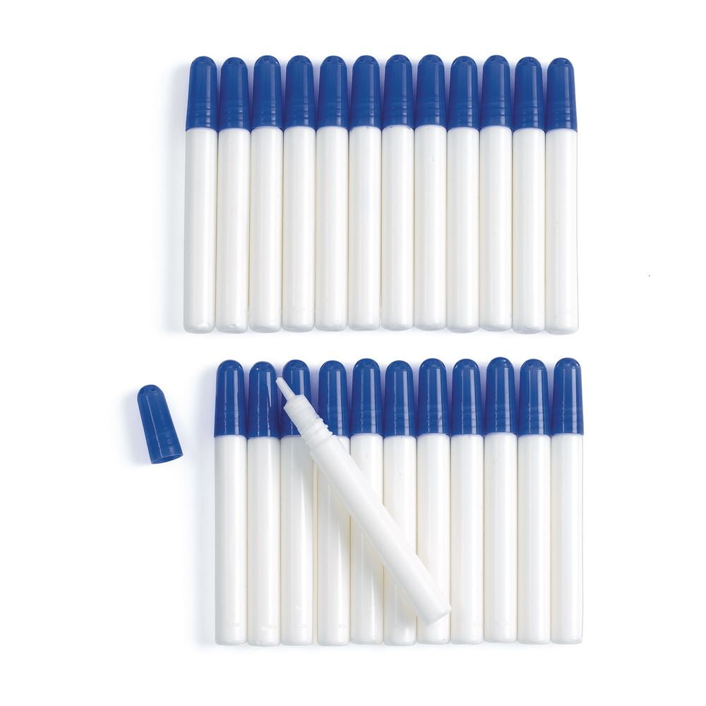 Bazic Washable Stationery Clear Glue Liquid Pen 80 ml (2/Pack), 24-Packs