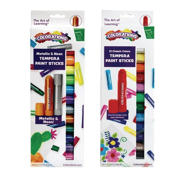 Colorations Tempera Paint Sticks - Set of 24