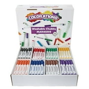 Colorations Washable Chubby Markers Classroom Value Pack - Set of 200
