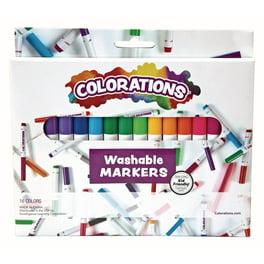  Crayola Ultra Clean Washable Markers, Wedge Tip, Assorted  Colors, 8 Count, 58-7208 : Toys & Games