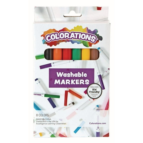 Colorations Washable Classic Markers, Set of 8