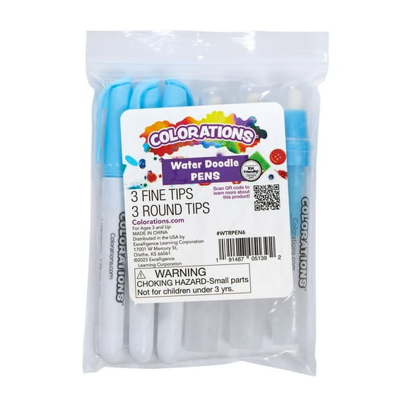 Colorations Water Doodle Pens - Set of 6