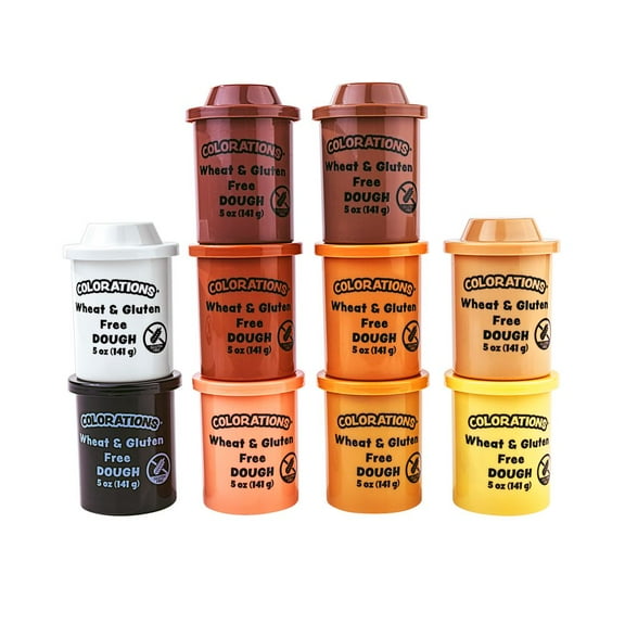 Colorations Wheat & Gluten Free Colors Like Me Dough 10 Colors/ 5oz, 3 Sets