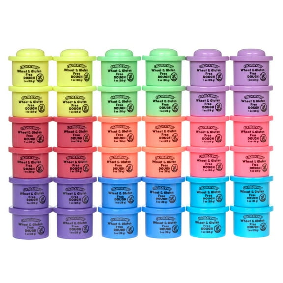 Colorations Wheat & Gluten Free Dough Variety Pack - Set of 36, 1 oz. each