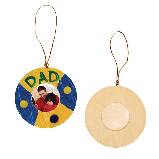 Colorations Wooden Photo Frame Ornaments Set of 12