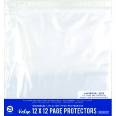 Colorbök Clear Plastic Page Protectors - 12x12 - 25 Sheets Arts and Crafts - Recyclable 74250