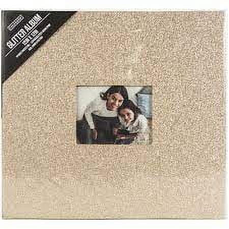 Colorbk Glitter Gold Paper Album, 12in x 12in, 16 Unique Designs - Arts and Crafts