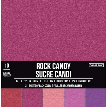 Colorbök Rock Candy Multicolor Glitter Cardstock, 12"x12", 141 lb./210 Gsm