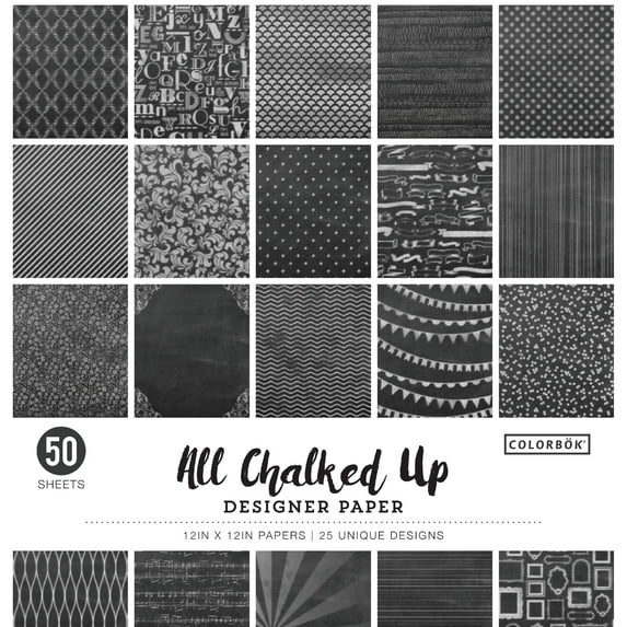 Colorbök Solid 12" All Chalked up Designer Paper Pad