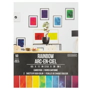 Colorbök Watercolor Multicolor Cardstock Paper Pad, 8.5" x 11", 135 lb./200 GSM, 50 Sheets