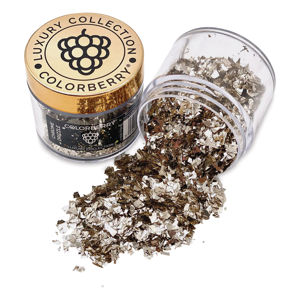 Additive Jar Colorberry Luxury Collection Resin Additive - Chrome Drizzle, 15 g, Jar ...