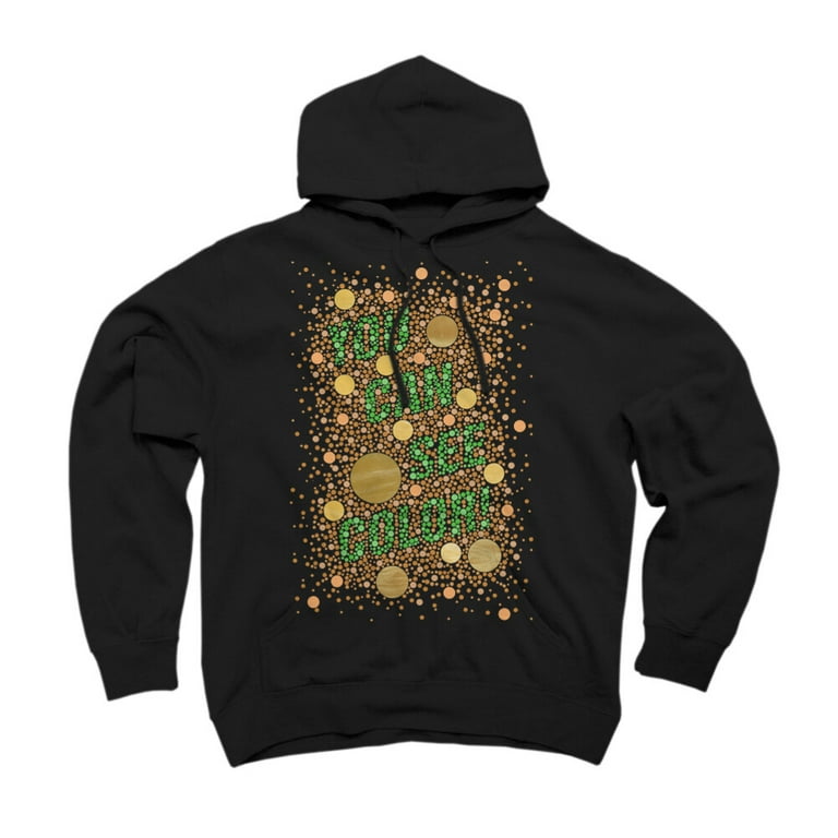 Colorblind Black Graphic Pullover Hoodie Design By Humans L Walmart