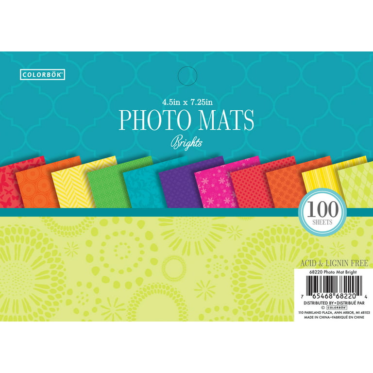 Colorbok Photo Mats 4.5X7.25 100/Pkg-Brights