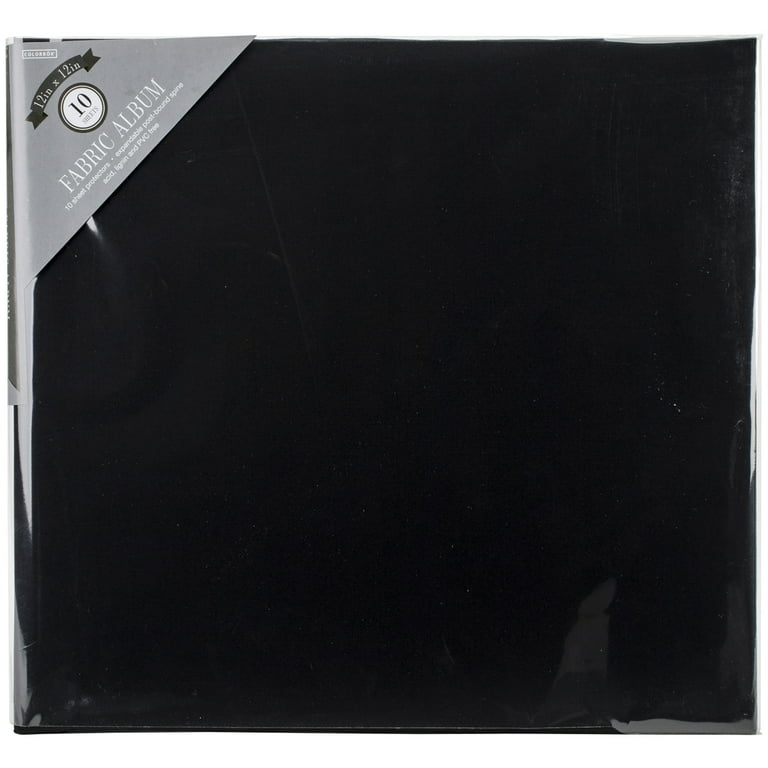 THE PAPER STUDIO 6X6 POSTBOUND SCRAPBOOK ALBUM Black (Qty 2)