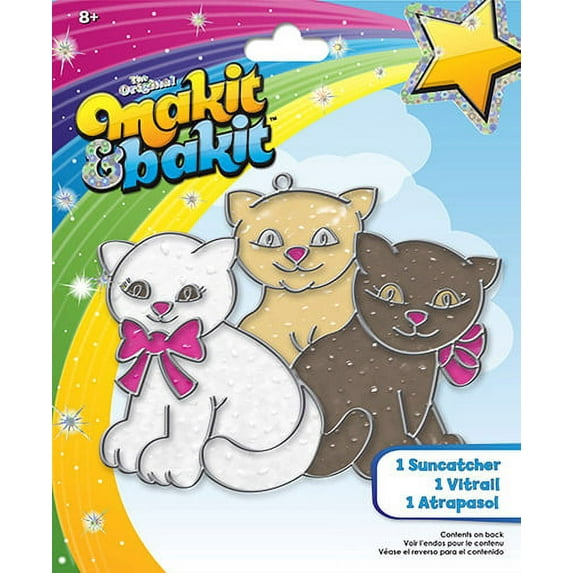 Makit Bakit Glitter Suncatcher Kittens