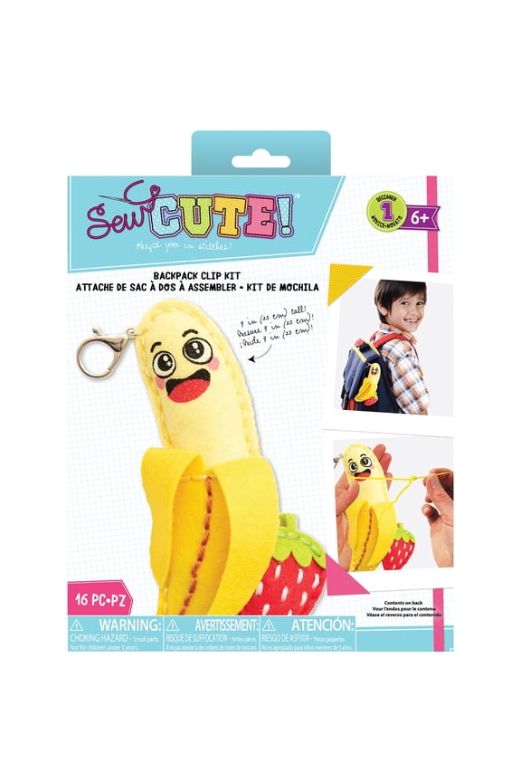 Colorbok Sew Cute! Felt Keychain-Banana