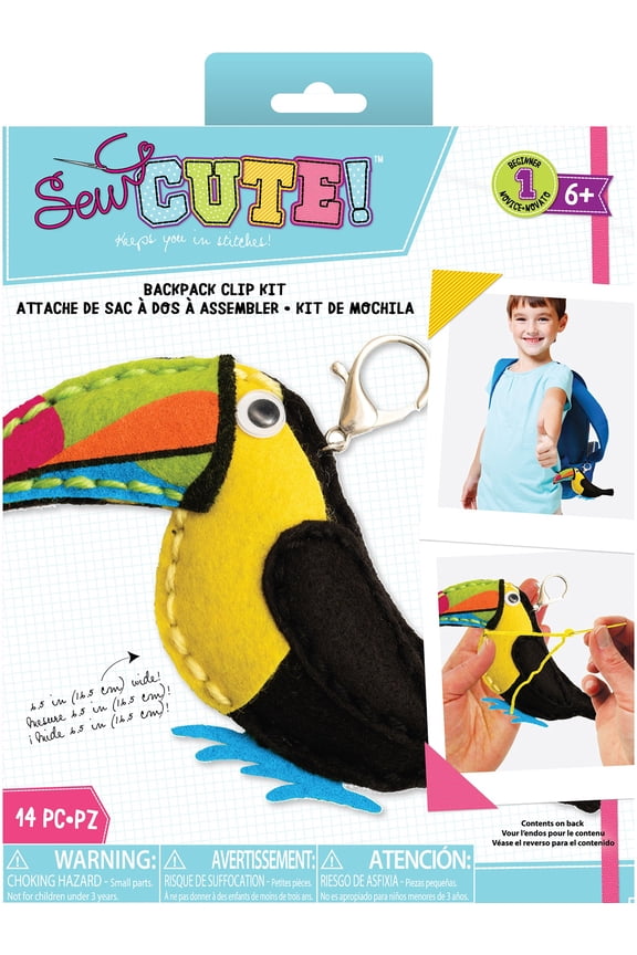 Colorbok Sew Cute! Felt Keychain-Toucan