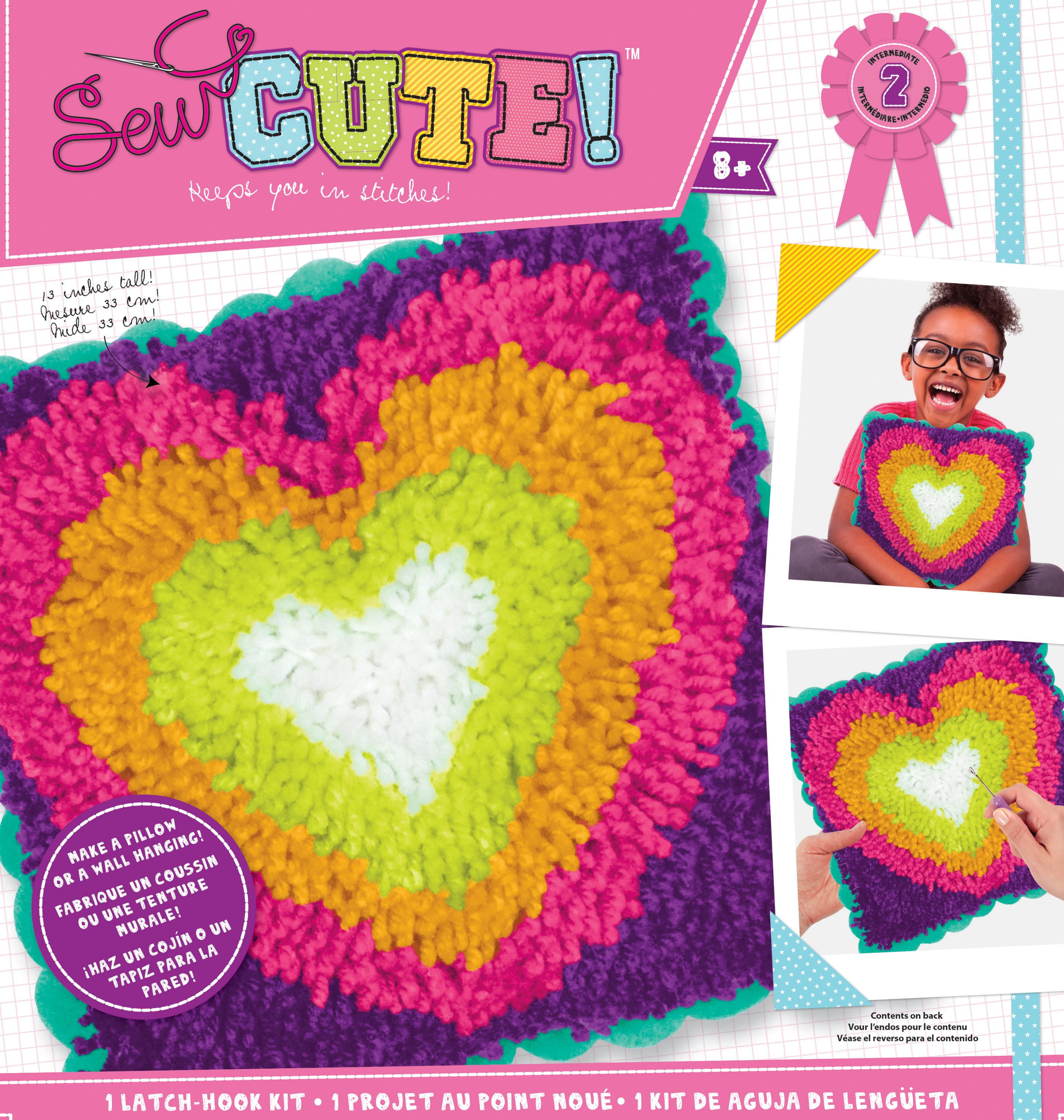 Colorbok Sew Cute Latch Hook Kit Heart