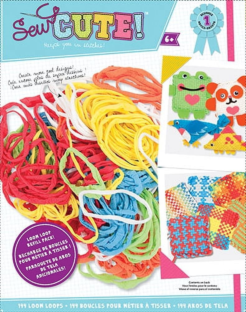 192pcs Potholder Weaving Loom Loops Multicolored Elastic Loom Bands for  Kids 