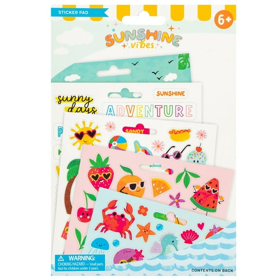 Colorbok Sunshine Vibes Sticker Pad-9 Sheets