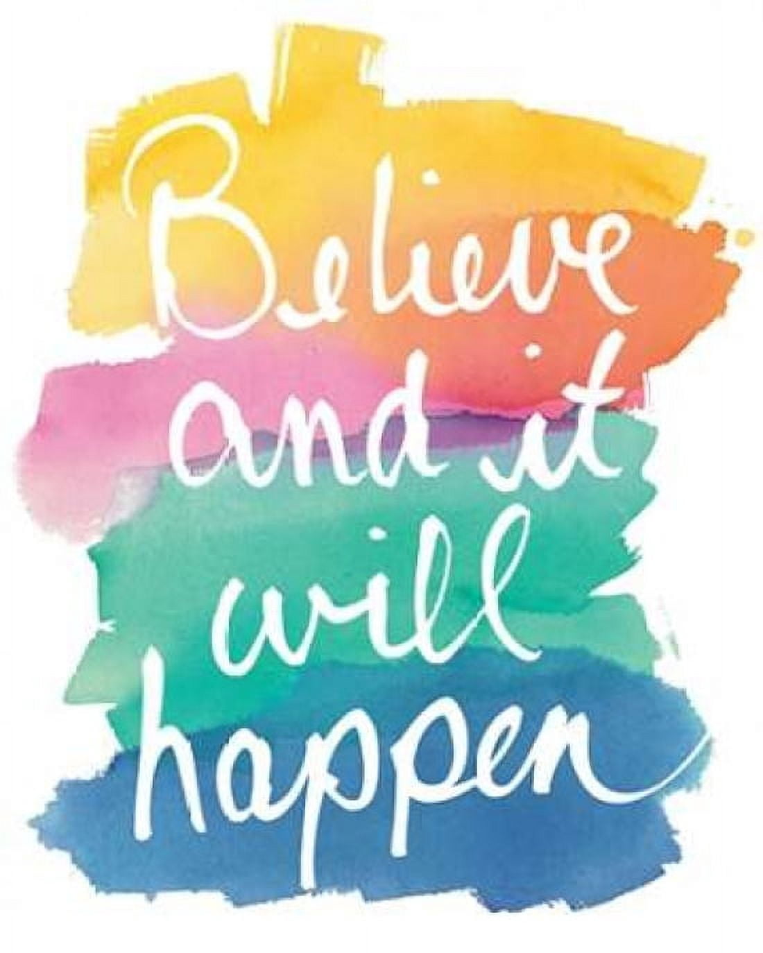 Colorburst I Believe Canvas Art - Mike Schick (24 x 30)