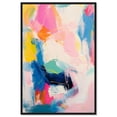 thumbnail image 1 of Colorburst Melody Canvas Modern Color Abstract by Art Remedy, Black Frame, 30" x 45", 1 of 7