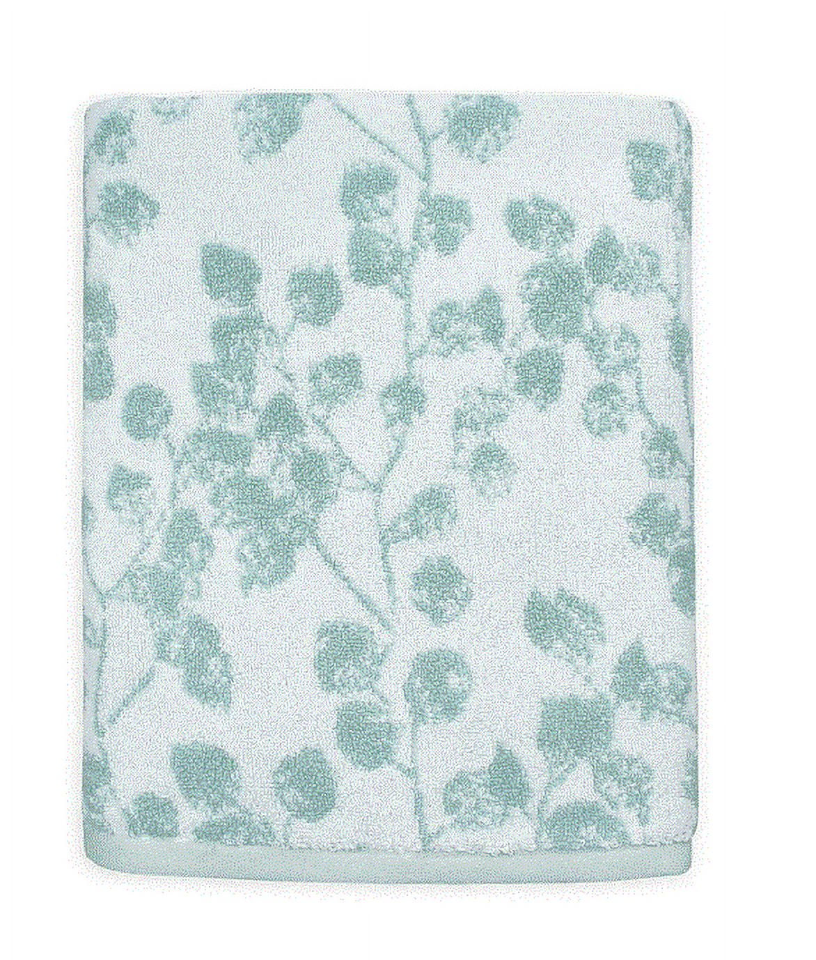 Colordrift Botanical Bath Towel in Aqua - Walmart.com