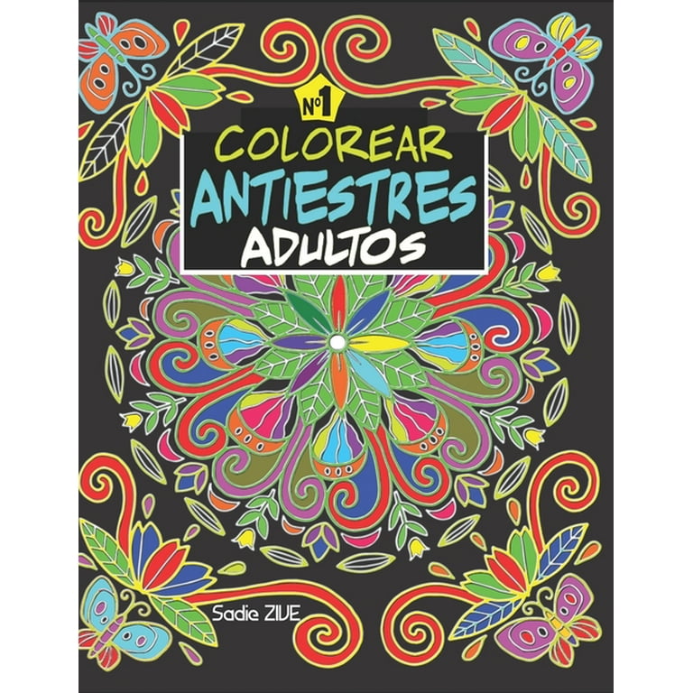 Libro Para Colorear Antiestrés Para Adultos O Niños. La Estilizada