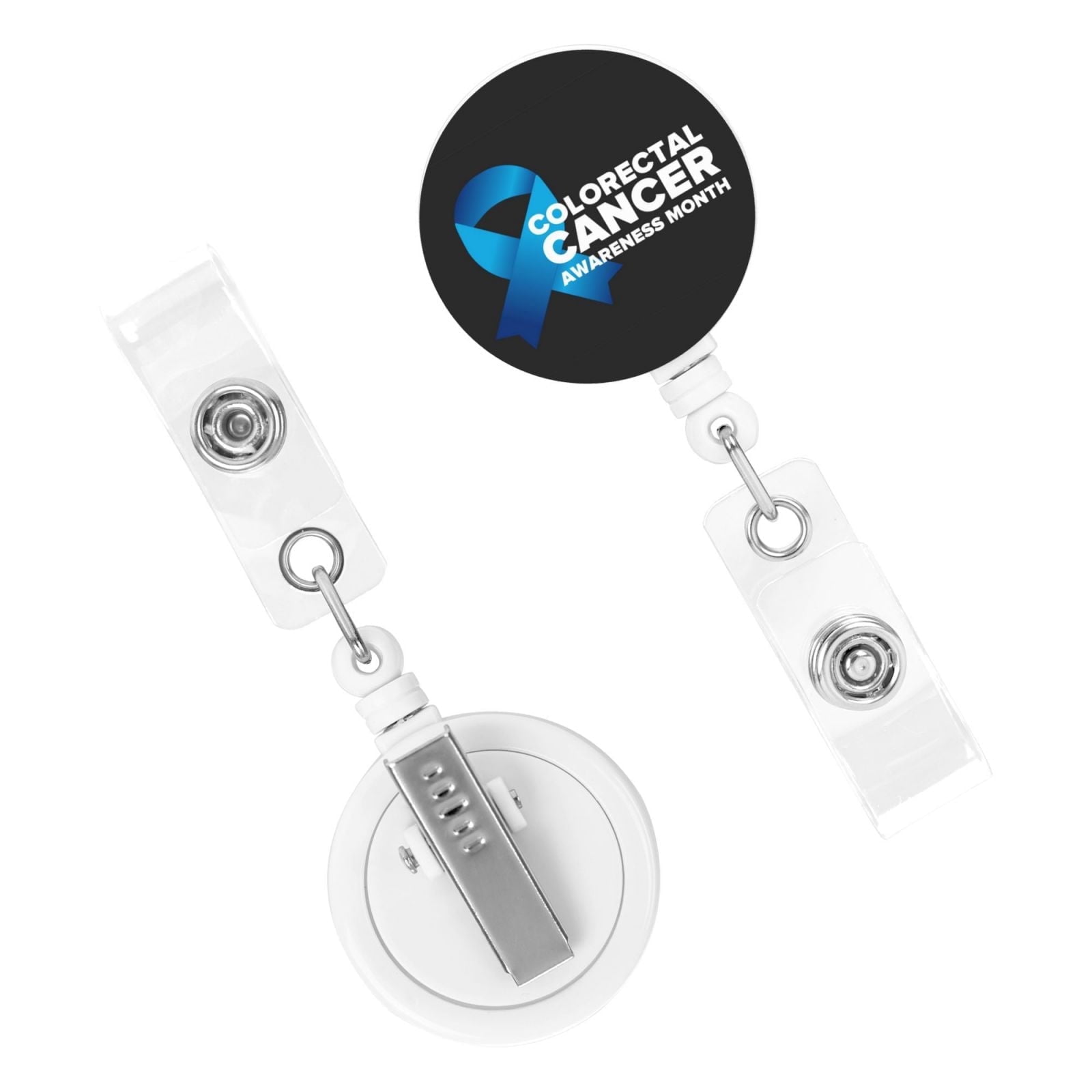 Cdf Ribbon Colorectal Cancer Awareness Month Blue Ribbon 2025 Badge Reel ...