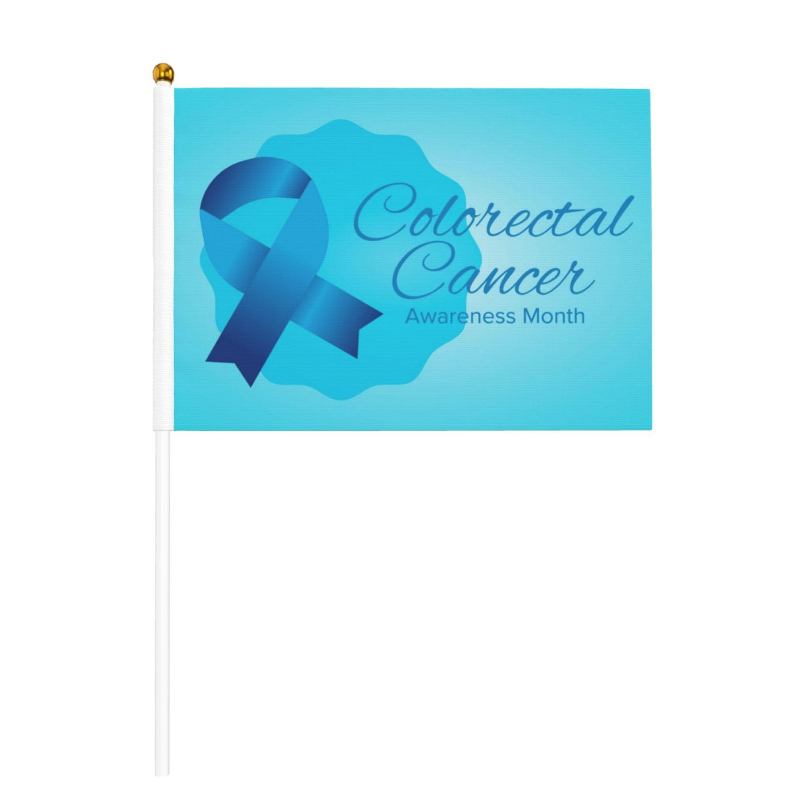 Colorectal Cancer Awareness Month Blue Ribbon Flags 6 Packs Mini ...
