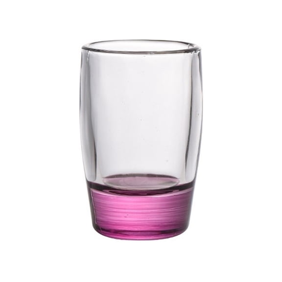 Colored Base Shot Glass, 1.5 Oz Clear Heavy Base Glasses for Whiskey, Tequila, Vodka, Spirits & Liquors