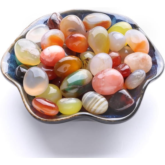 Colored Bee Bath Marbles Landscaping Decorative Glass Vase Polished Rocks