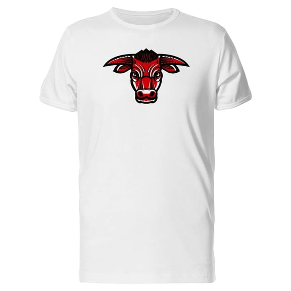 Colored Bull Head T-Shirt Men -Image by Shutterstock, Male x-Large