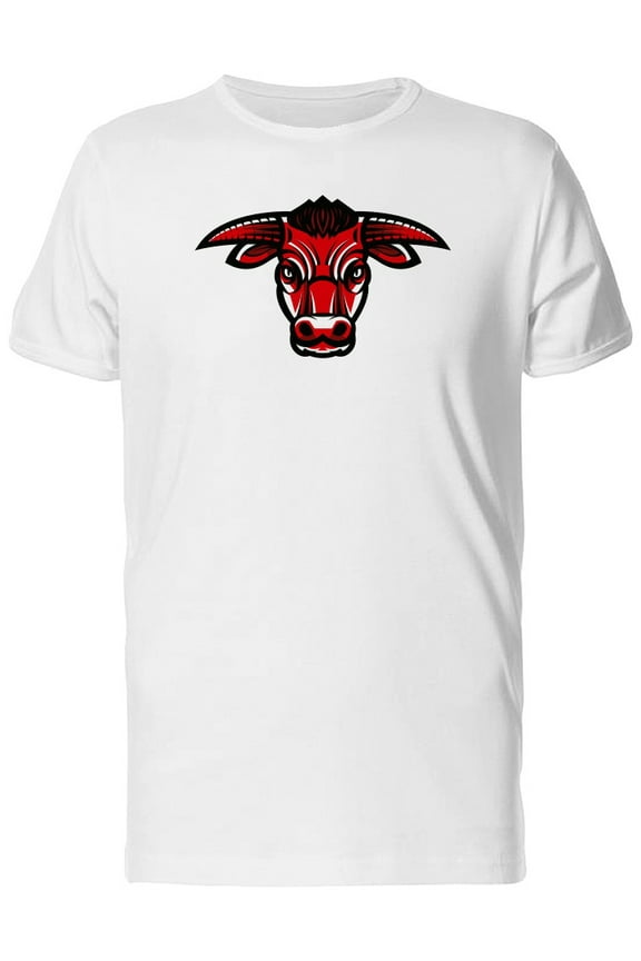 Colored Bull Head T-Shirt Men -Image by Shutterstock, Male x-Large