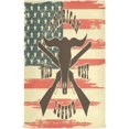 thumbnail image 1 of Colored Bull Skull Tea Towels Set of 1 Vintage American Flag Kitchen Dish Cloth with Hanging Loop, 18"x28"Lint-Free Absorbent Towel for Kitchen Drying Wiping and Cleaning, 1 of 6