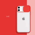 thumbnail image 1 of Colored Camera Lens Slide Cover iPhone 14 Case (Red) Transparent Clear Back Shockproof and Scratch Resistant Protection, 1 of 5