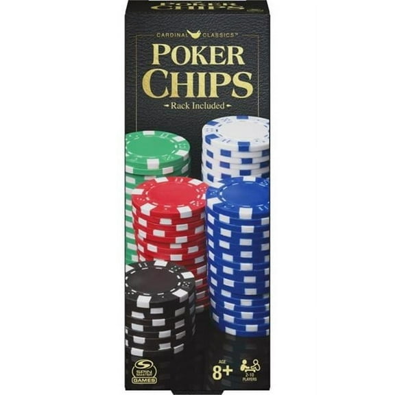 Colored Casino Poker Chips - 100 Piece