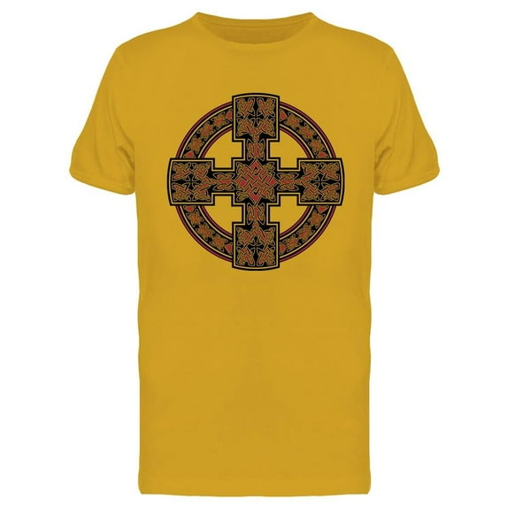 Colored Celtic Cross T-Shirt Men -Image by Shutterstock, Male Large