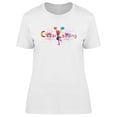 thumbnail image 1 of Colored Cheerleading T-Shirt Women -Image by Shutterstock, Female XX-Large, 1 of 2