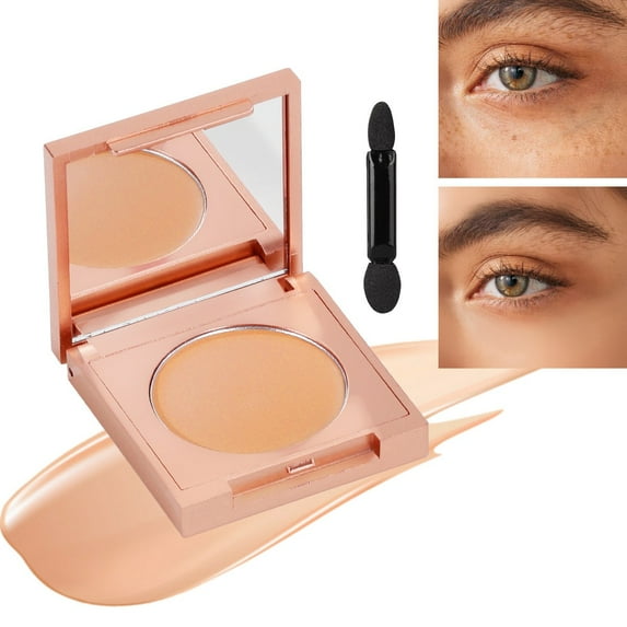 Colored Clay CC Undereye Corrector, Color Corrector for Dark Circles with Brush, Long-lasting Waterproof Concealer, Moisturizing Oil Control High Coverage Concealer, Hide Skin Blemishes Naturally