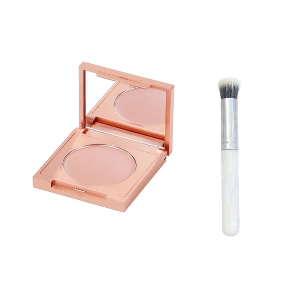 Colored Clay CC Undereye Corrector,Concealer with Brush,Covers Dark Circles,Freckles,Blemishes,and Puffiness,Women's Skin Tone Correcting Concealer